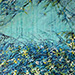 Landscape in Blue I - Painting by Marleen De Waele-De Bock