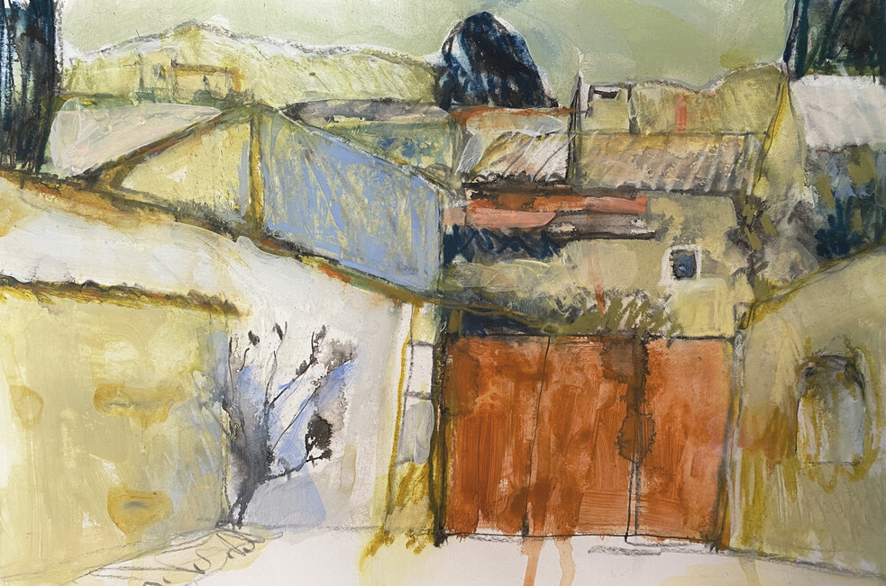 "Les Calans" hanging