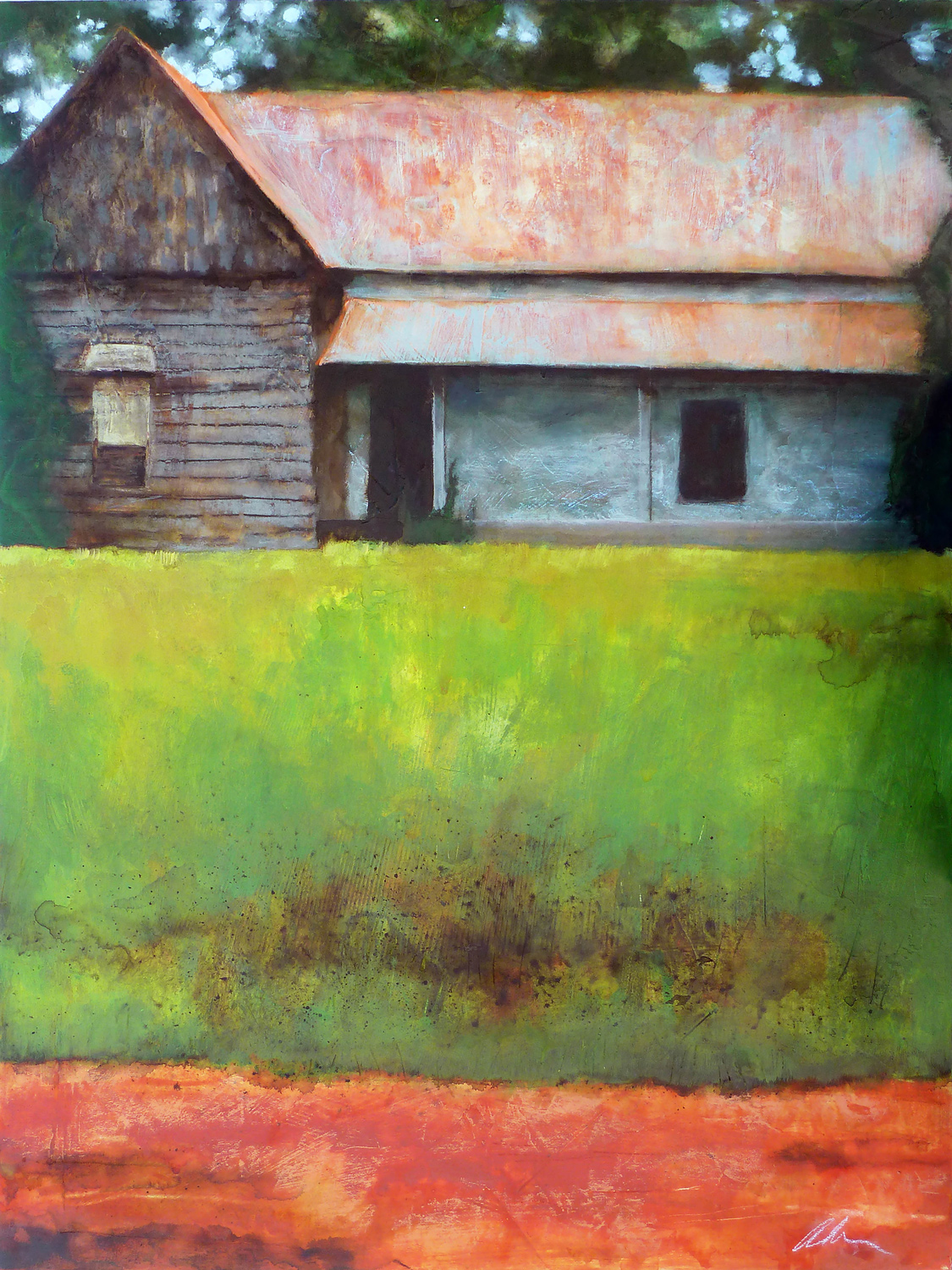 "Red Dirt Farm" 48 X 36 by Randy Akers