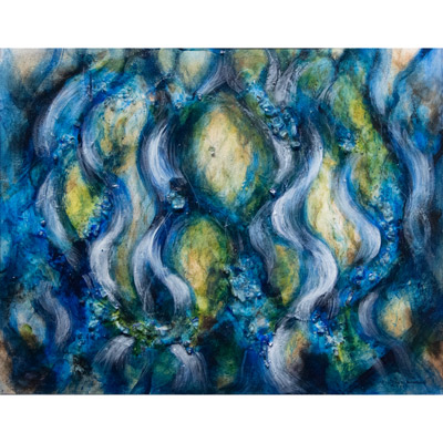 "Rivulets" 16 &times; 20 by Gretchen R.R. Eppling