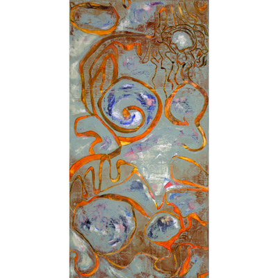 Sophisticated Network 48 X 24 by Donna Johnson