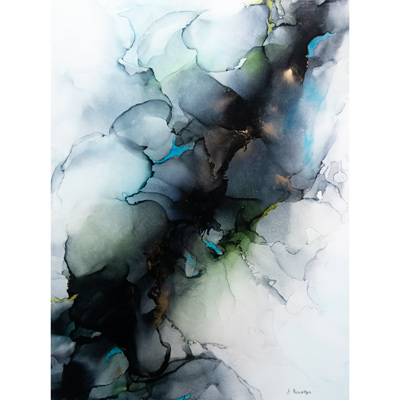 "Smoke's Shadow" 48 X 36 by Deborah Llewellyn