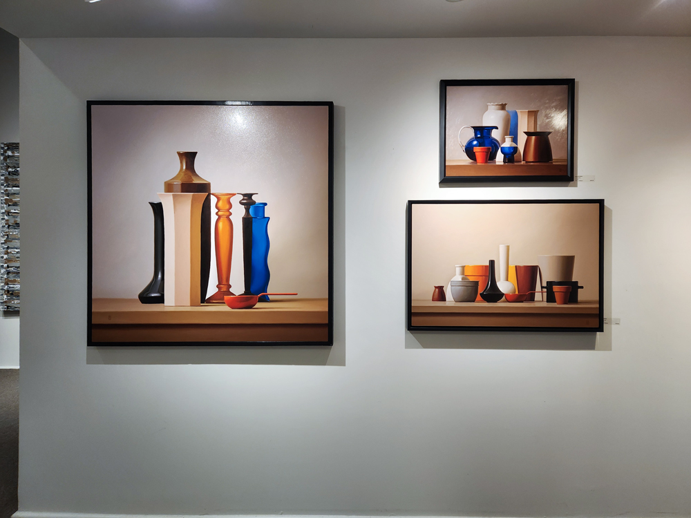 "Zaffre Zambre" with other O'Halloran Paintings