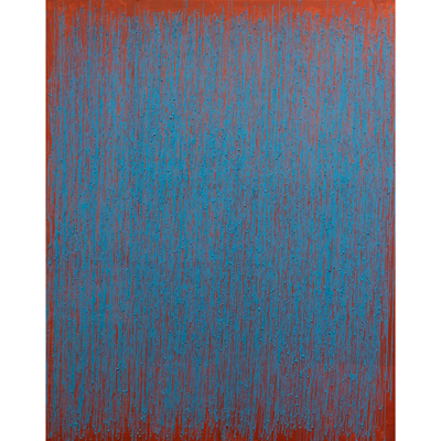 Blue and Orange 44 X 33½ by w.e.pugh