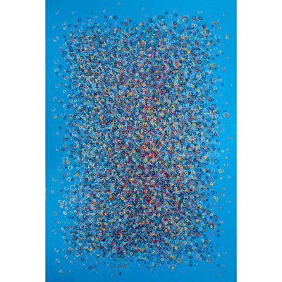 "Effervescence #2; 58&frac12; X 47 by w.e. pugh
