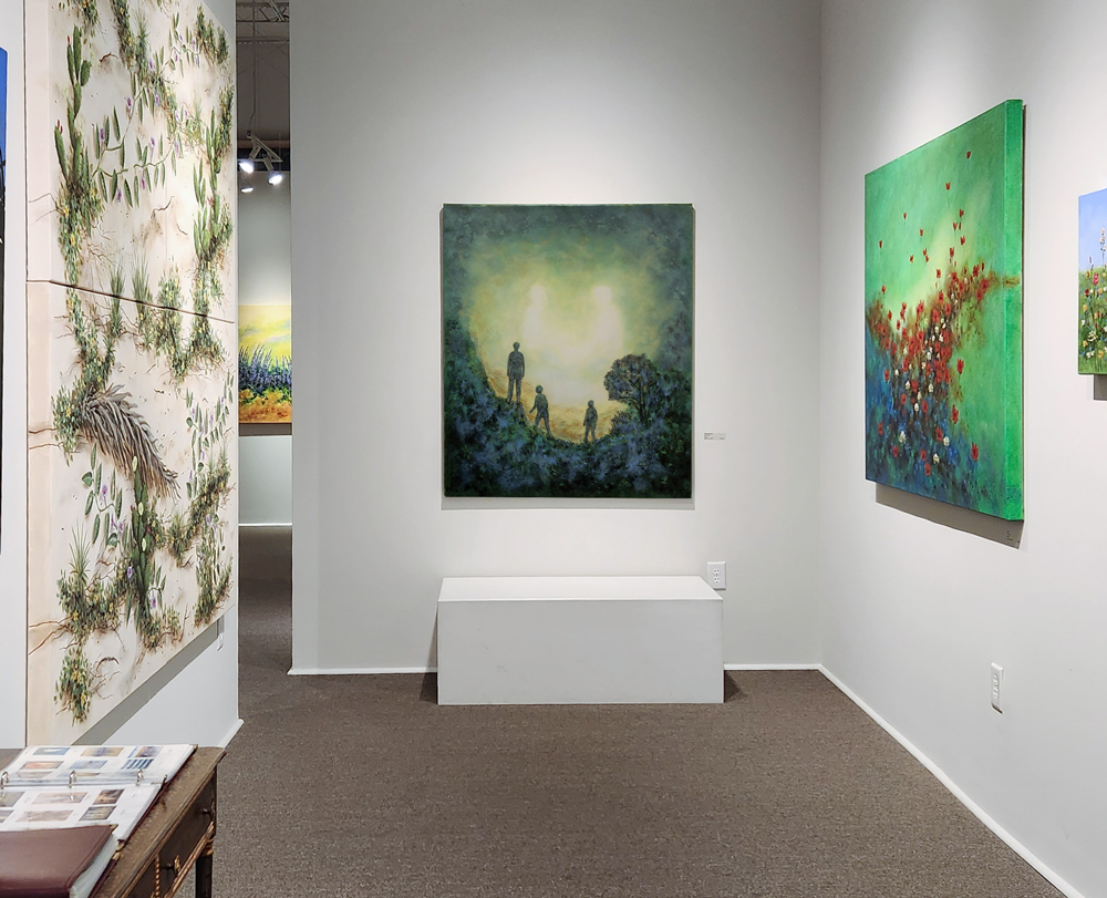 "Searching For Eden" Hanging in Gallery