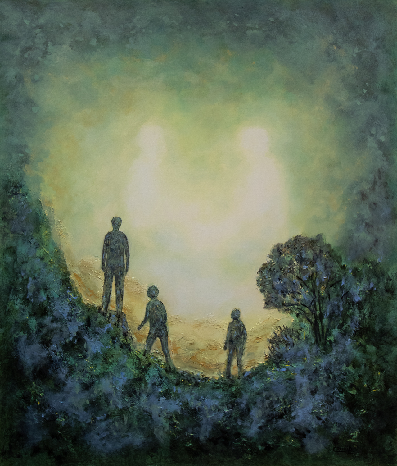 Searching For Eden 54 X 46 by Charles H. Reinike III