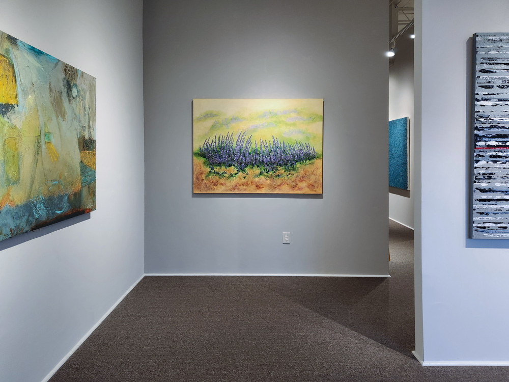 "Vestsige" Hanging in Gallery