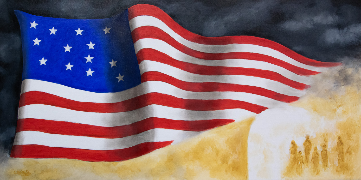 "If You Can Keep It" 30 X 60 by Charles H. Reinike III