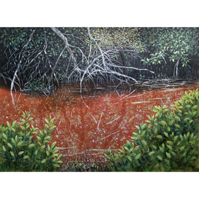 Red Mangrove 44 X 60 by Charles H. Reinike III
