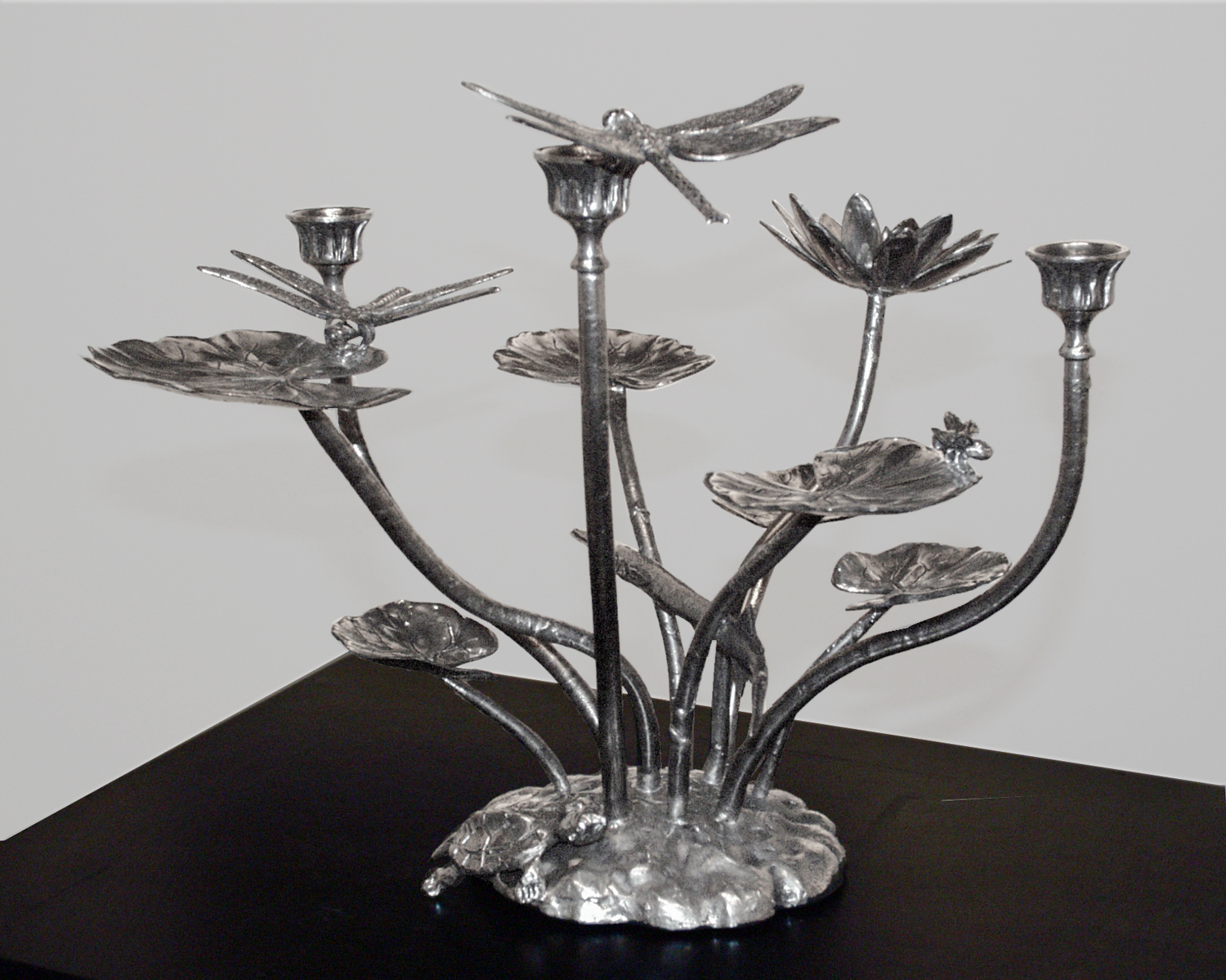 Waterlily Tripple Candle Holder by Charles H. Reinike III