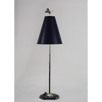 Dark-Toned Pewter Lamp by Charles H. Reinike III